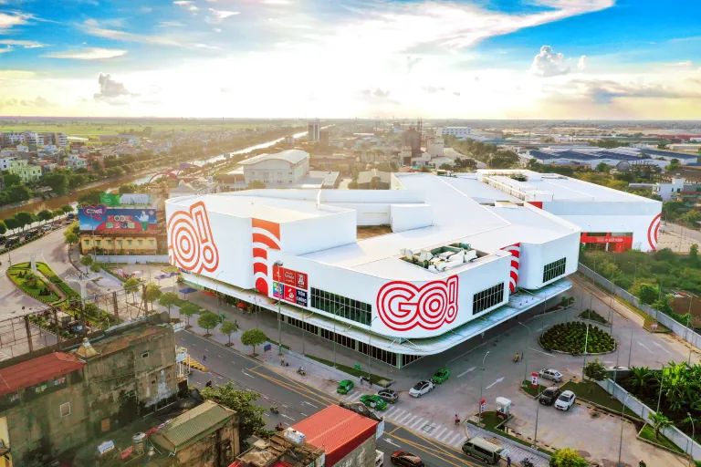 Trung tâm thương mại GO! của Central Retail Việt Nam nhìn từ trên cao
